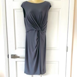 LAUREN Ralph Lauren Sleeveless Twist-Front Knot Dress Size 10